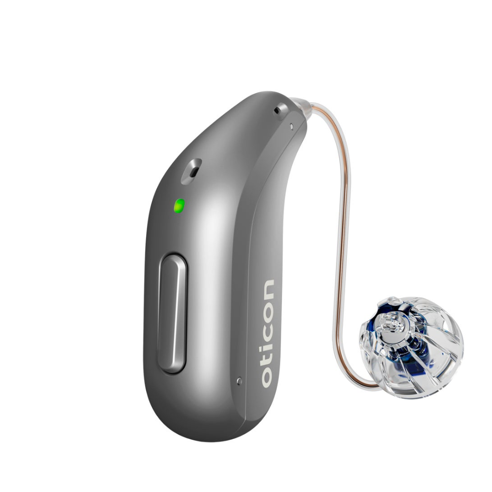 Intent 2 MiniRITE R Steel grey Hearing aids