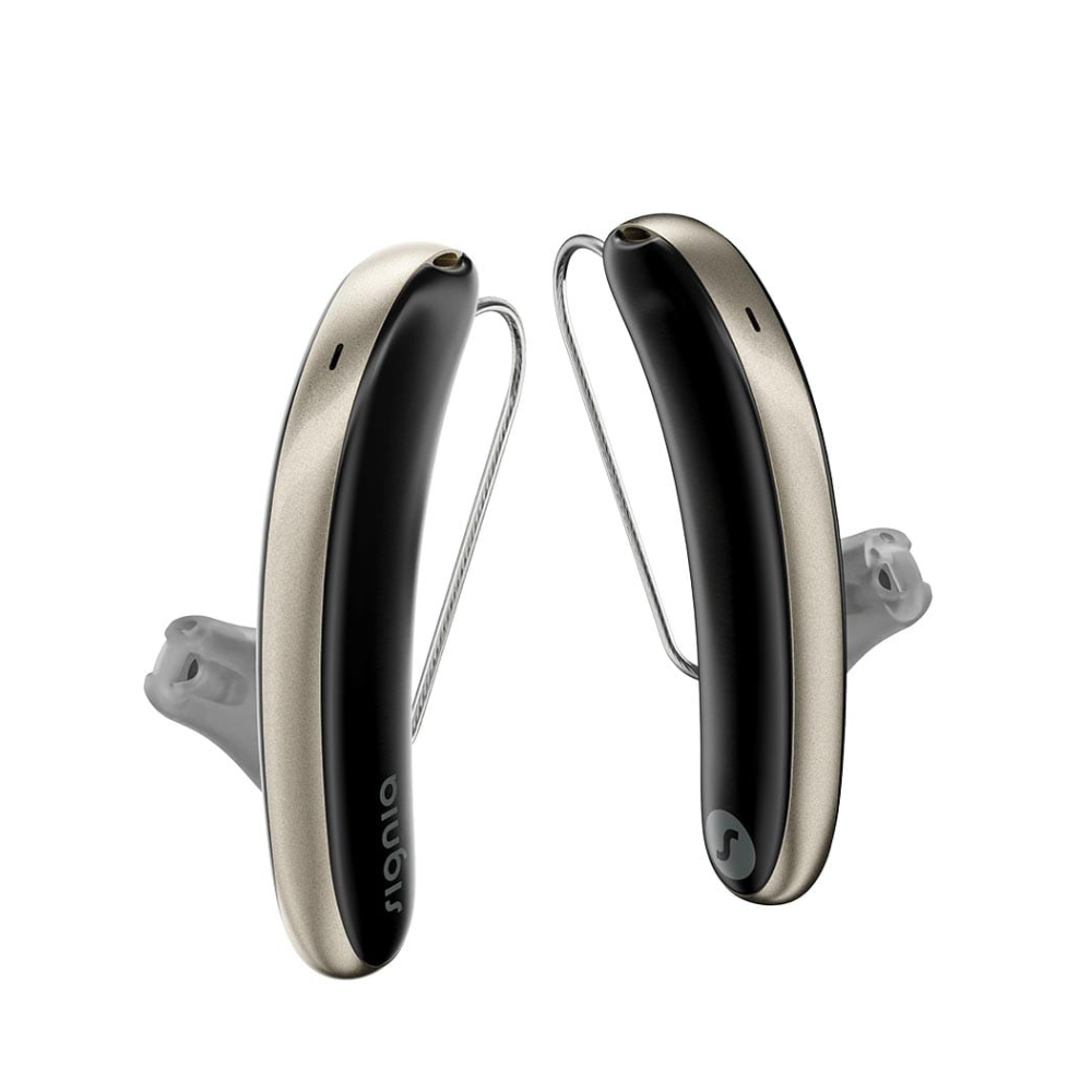 Styletto 3AX Black Fine Gold Aide auditive