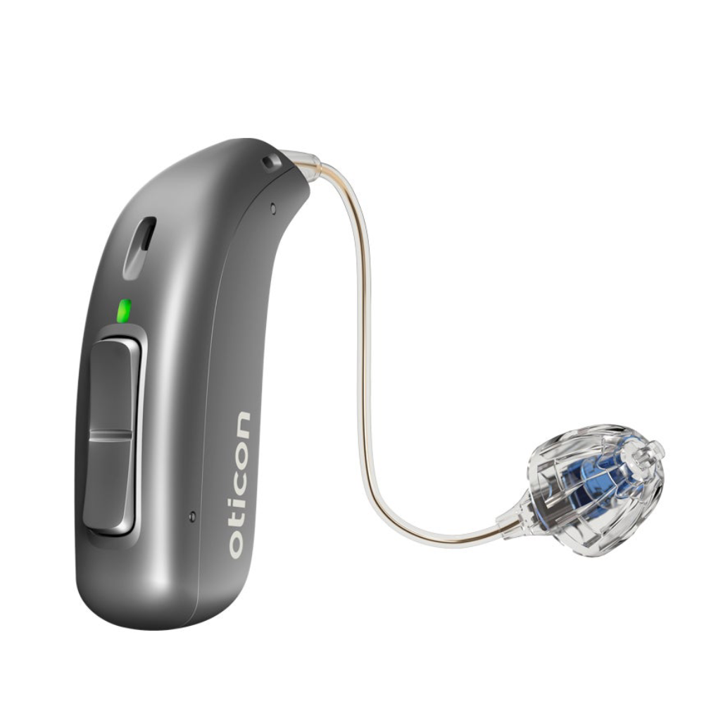 REAL 1 miniRITE R Steel grey Hearing aids