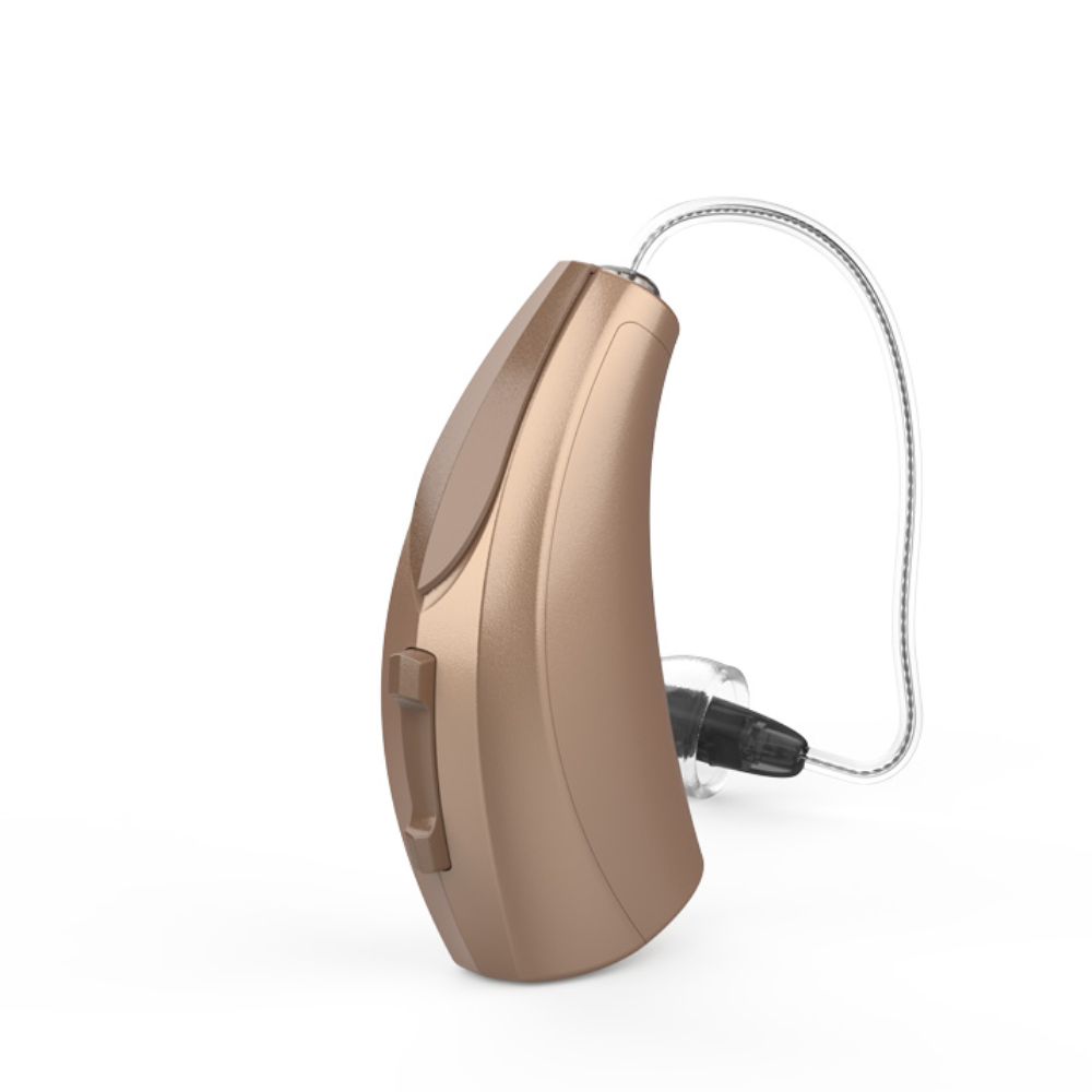 Evolv AI 1200 RIC 312 Champagne Hearing aids