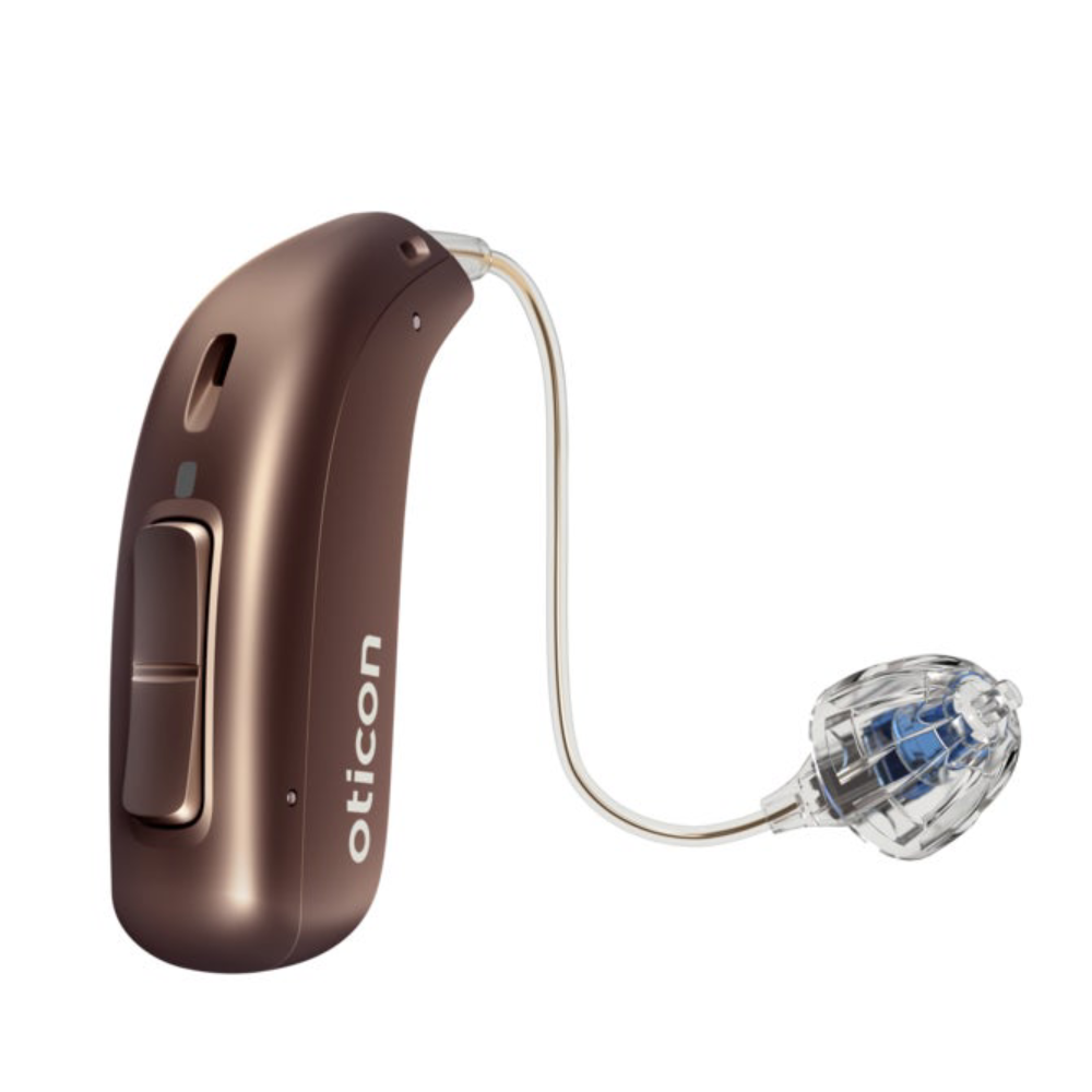 More 2 MiniRITE R Chestnut brown Hearing aids