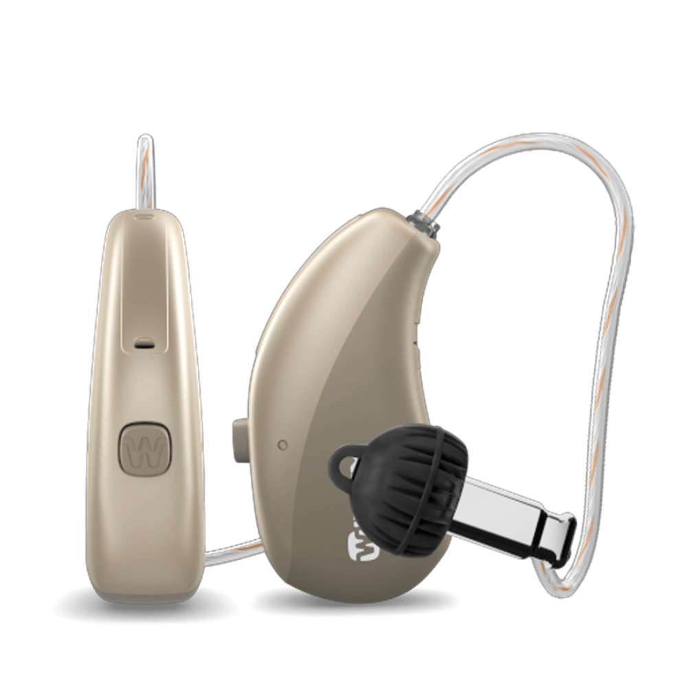 Moment Sheer 330 sRIC R D Golden brown Hearing aids