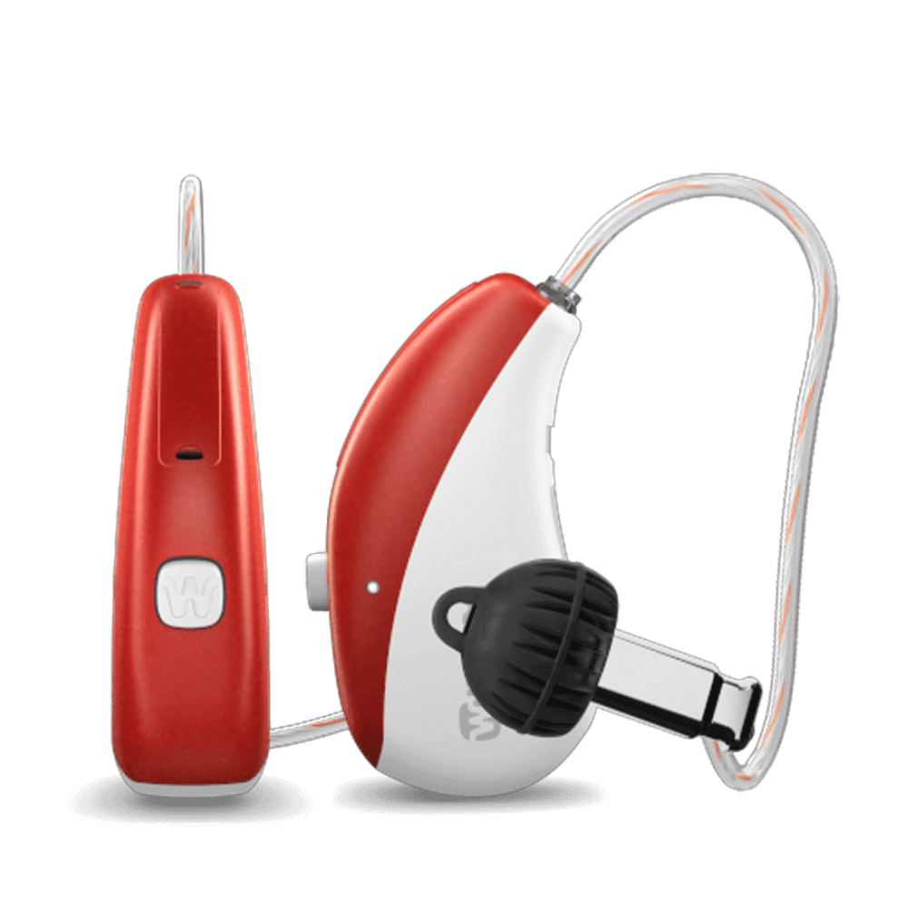 Moment Sheer 330 sRIC R D Sporty red Hearing aids
