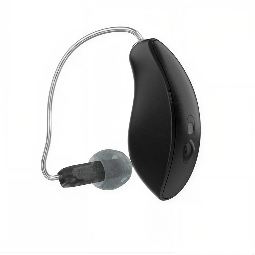 Omega AI+ mRIC R 16 Tech Black Hearing aids